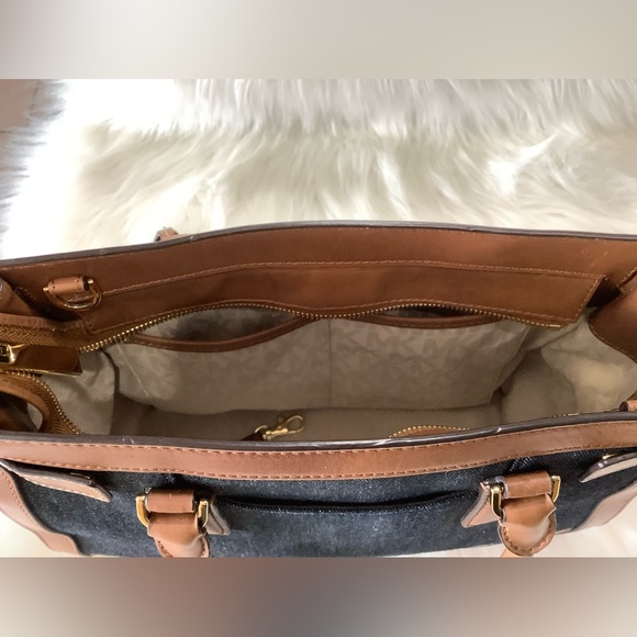 LIKE NEW👜MICHAEL Michael Kors Corner Frame Dillon Large Satchel - Picture 14 of 16